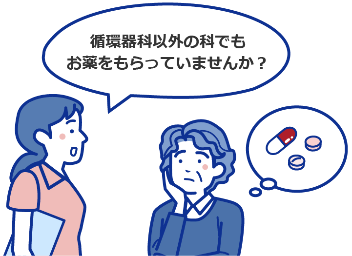 循環器科以外の科でもお薬をもらっていませんか？